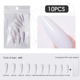 Rosalind 10 Pcs 10 Sizes Long False Nails for Coffin Ballerina Stiletto Nails Art