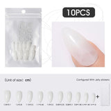 Rosalind 10 Pcs 10 Sizes Long False Nails for Coffin Ballerina Stiletto Nails Art