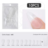 Rosalind 10 Pcs 10 Sizes Long False Nails for Coffin Ballerina Stiletto Nails Art