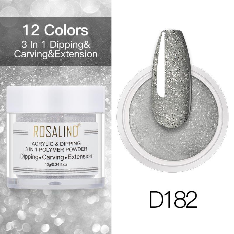 Rosalind 10g Glitter Shiny Dipping Powder Long-Lasting