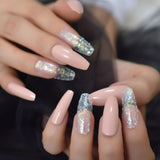 Rosalind 15ML Poly Nail Gel Extension Gel Nude Pink Glitter Kit with Manicure Nail Tools