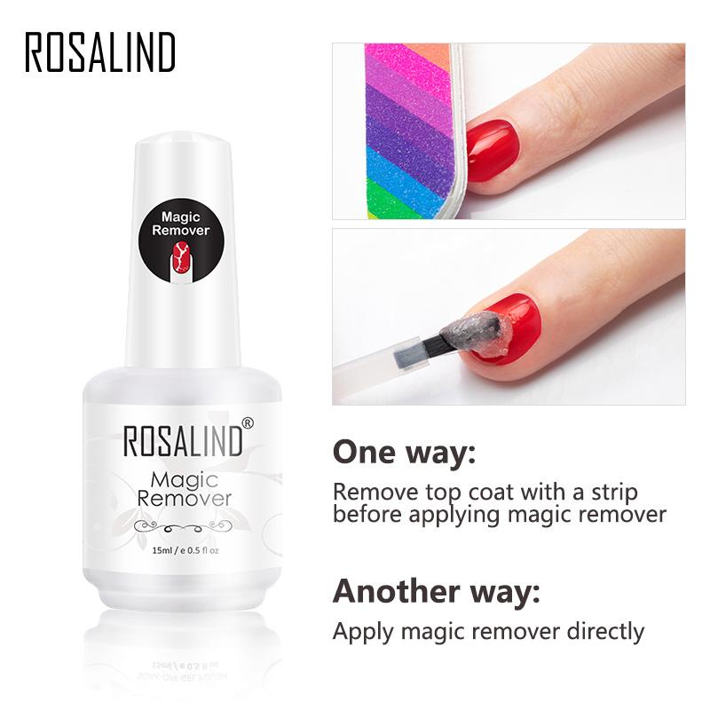 Rosalind Magic Nail Polish Remover,Professional Removes Soak-Off Gel Nail  Polish In 3-5 Minutes,Quickly & Easily,Don't Hurt Your Nails – ROSALIND