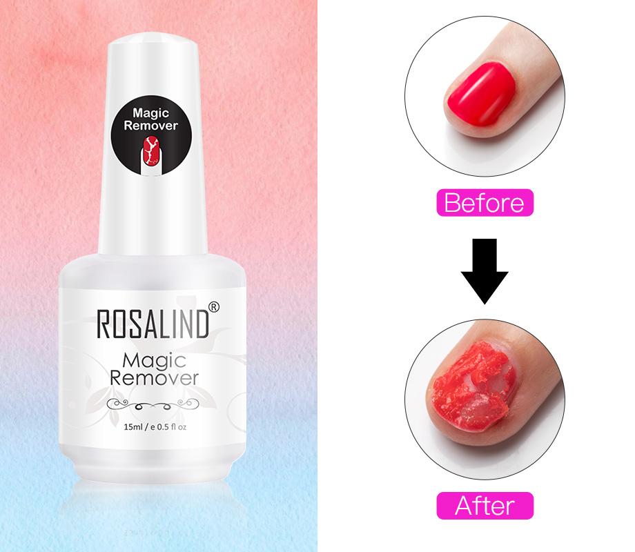 Rosalind Magic Nail Polish Remover,Professional Removes Soak-Off