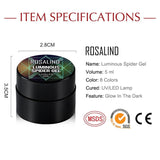 Rosalind 5ML Luminous Spider Gel for Paint Decor Line Nail Art Manicure Gel