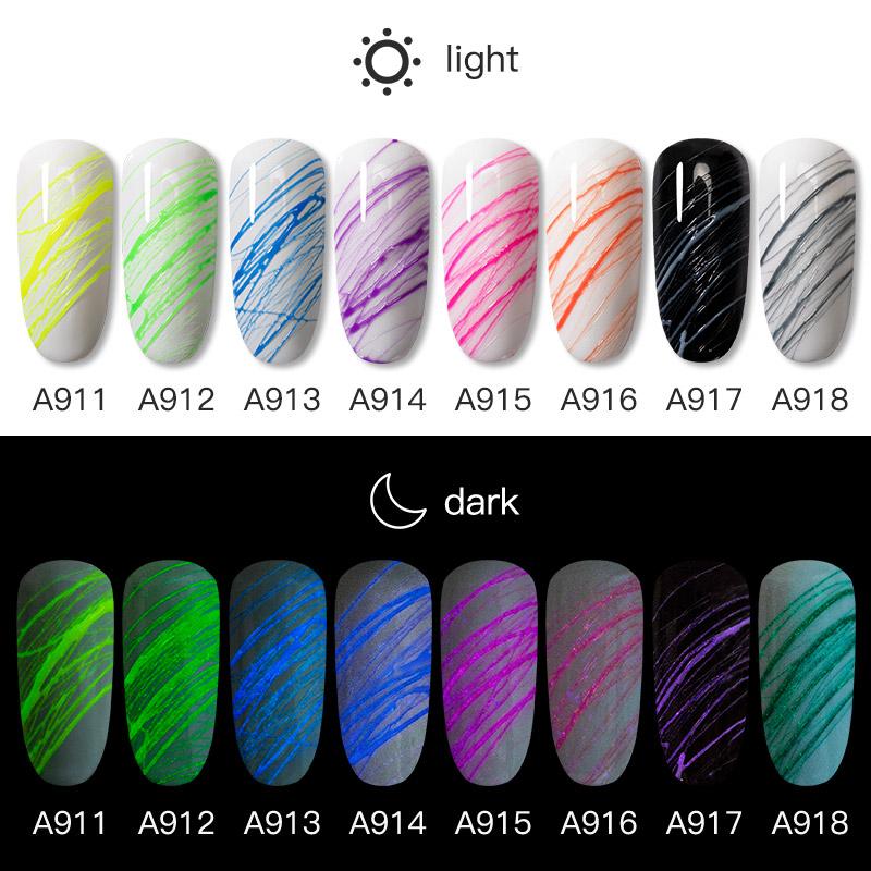 Rosalind 5ML Luminous Spider Gel for Paint Decor Line Nail Art Manicure Gel