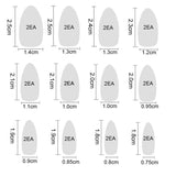 Rosalind Acrylic Matte Press on False Nails Almond Solid Color Nail Glue
