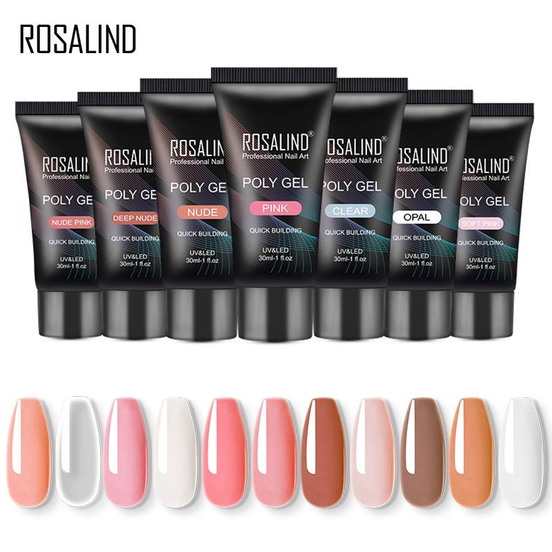 Rosalind Rosalind Poly Gel Nail Vernis Long-Lasting Nail Polish 30ML 11 Colors