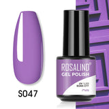 ROSALIND 5ml Soak Off Gel Polish Bright For Nail Art Design LED/UV Lamp
